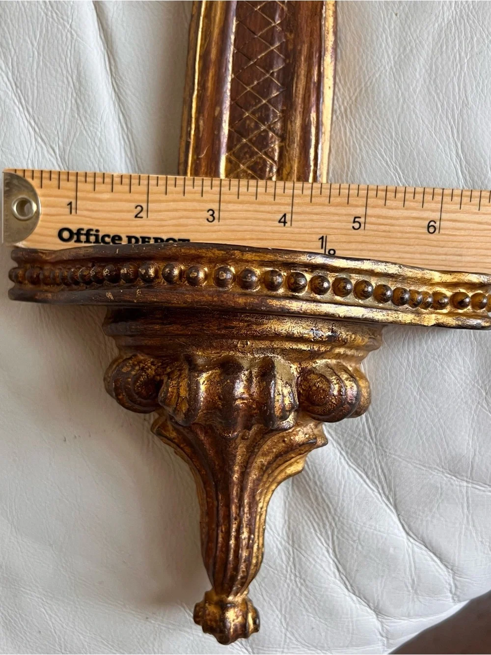 Neoclassical Plate Holder 24” Gold Decorative Hanging Wall Decor Vintage Style